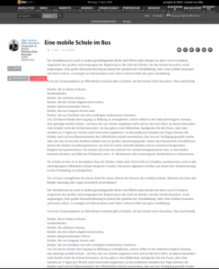 Eine mobile Schule im Bus