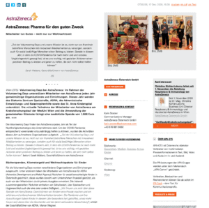 AstraZeneca, Pharma für den guten Zweck