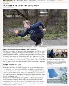 Privatschule läuft für guten Zweck