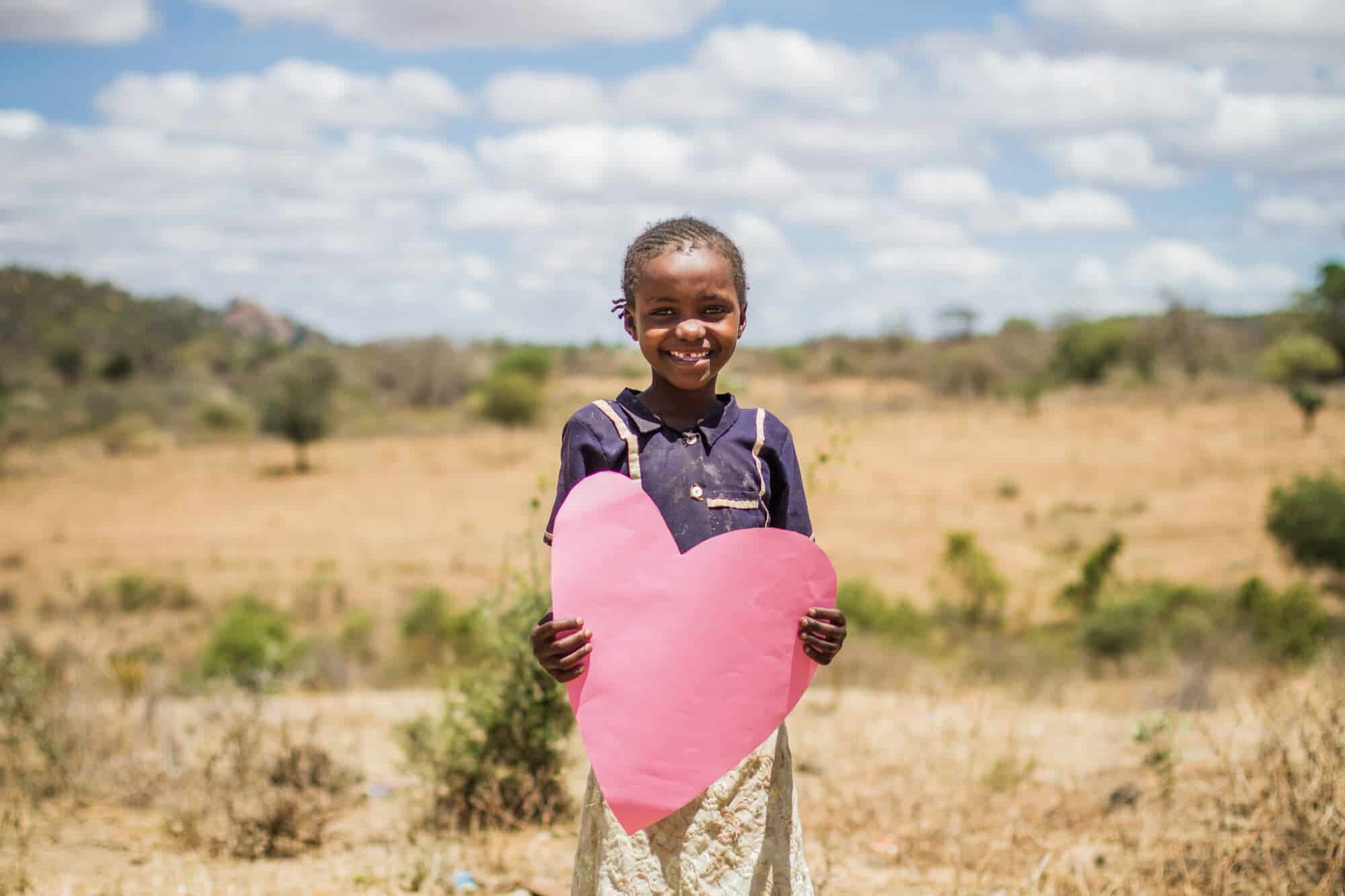 Kenia Kid mit Herz