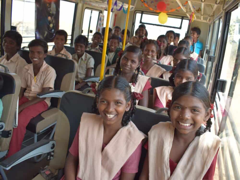 Indien Schule im Bus