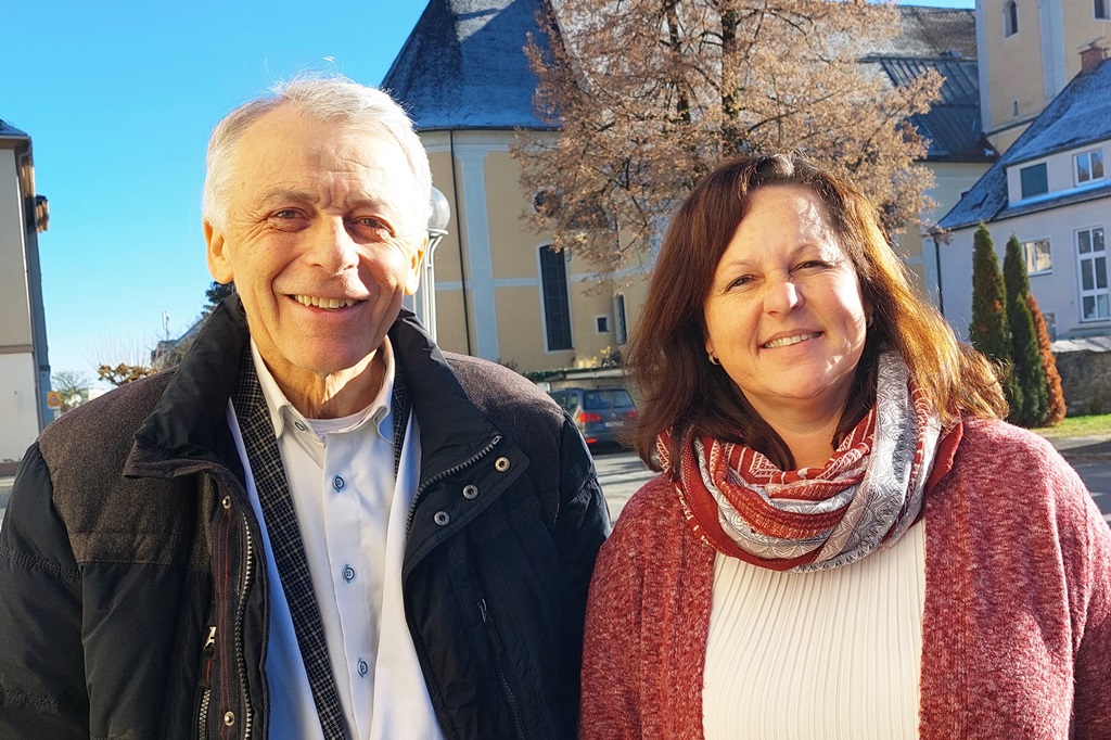 Mittelschule Deutschlandsberg 1: Walter Krasser und Direktorin Beatrix Janits