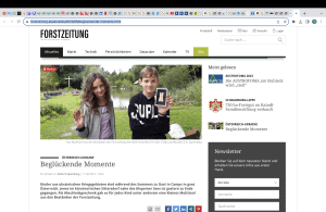 Beglückende Momente, Forstzeitung, 11.8.2023