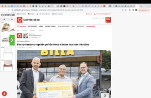 Meinbezirk.at REWE spendet für Kinder aus der Ukraine, Meinbezirk.at