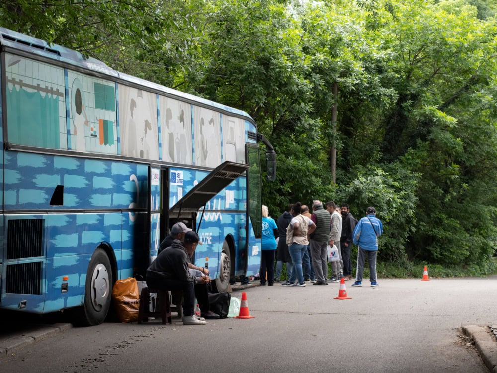 ADRA Einsatzbus Obdachlosenhilfe Serbien