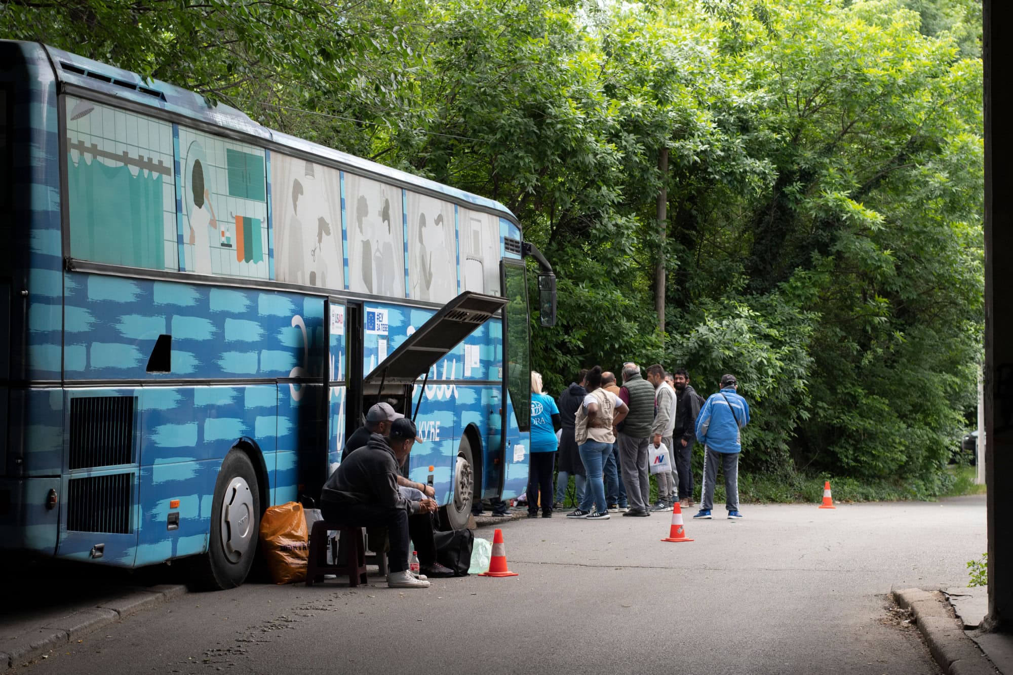 ADRA Einsatzbus Obdachlosenhilfe Serbien