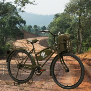 Emergency Bike mit ADRA Schriftzug