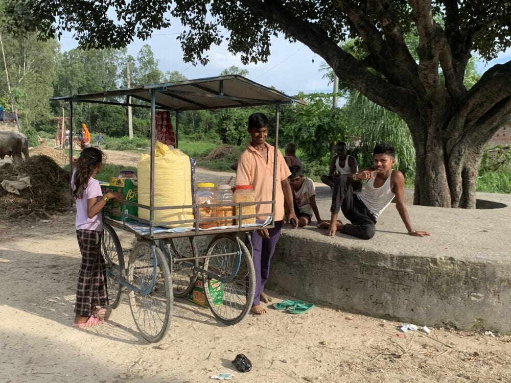 Mobiler Essenswagen in Nepal