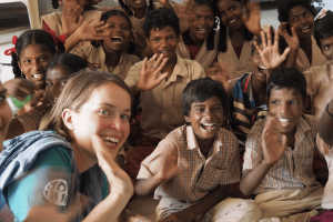 Indien, Schule im Bus